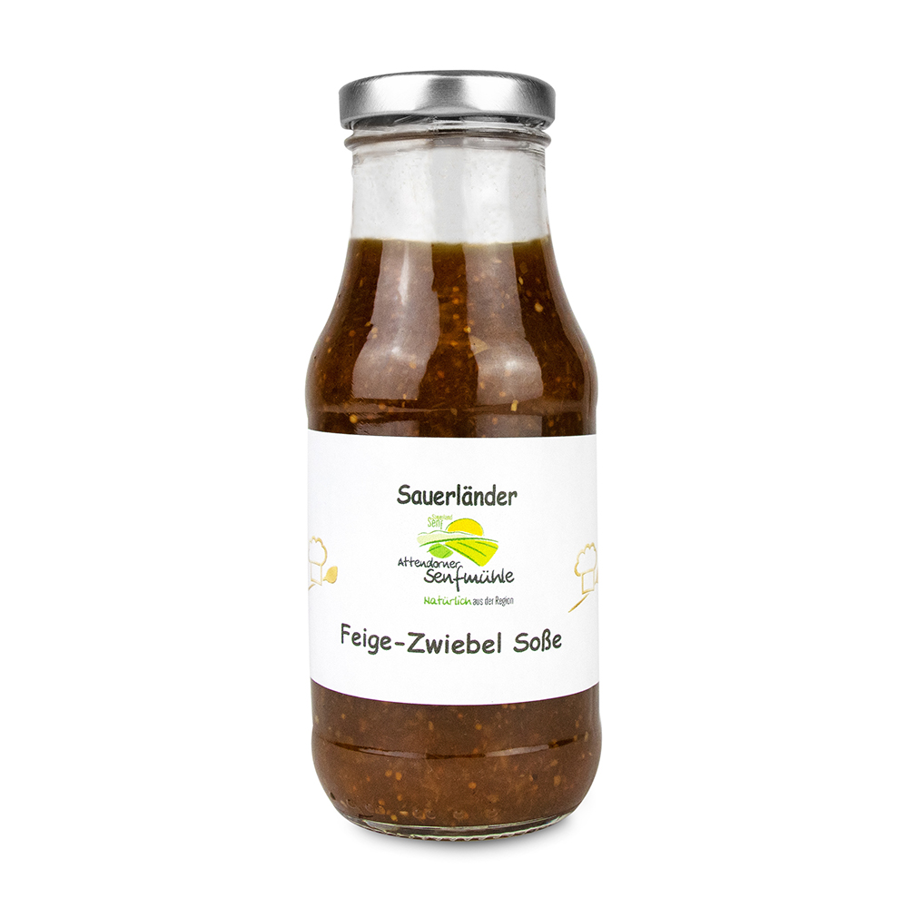 Feigen-Zwiebel-Soße von Attendorner Senfmühle Feigen-Zwiebel-Soße von Attendorner Senfmühle