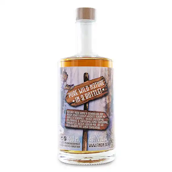 Tom's Woodmountain Whiskey-Liqueur in der 0,5 Liter Flasche von Tom's Fin Gin-zoom