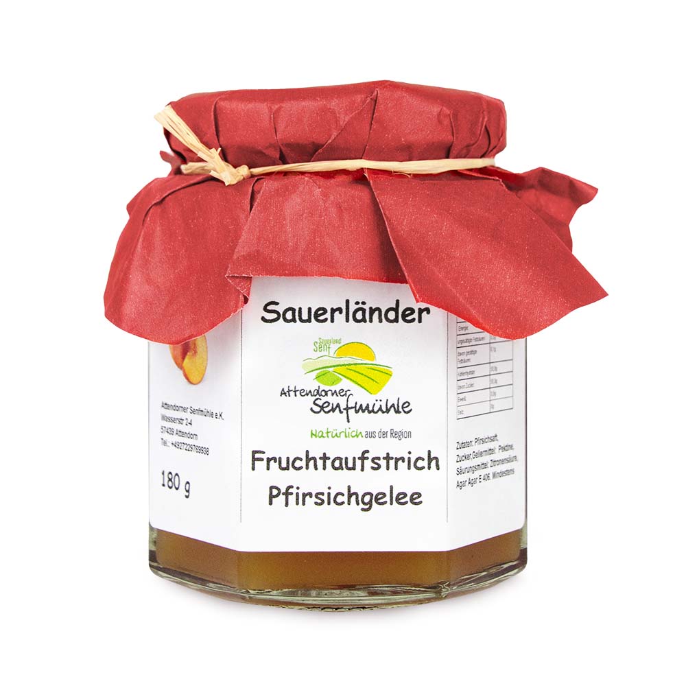 Pfirsich-Gelee von der Attendorner Senfmühle