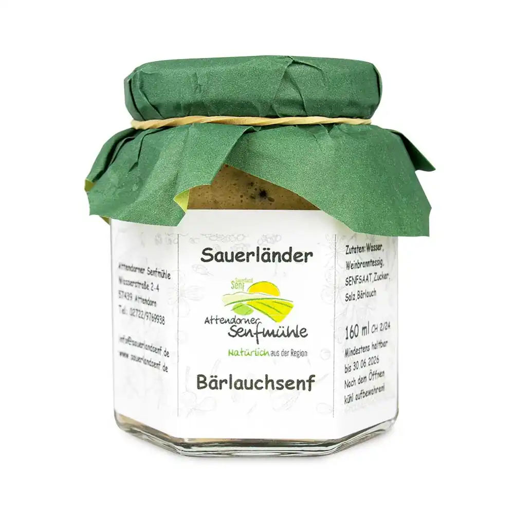 Bärlauchsenf von der Attendorner Senfmühle