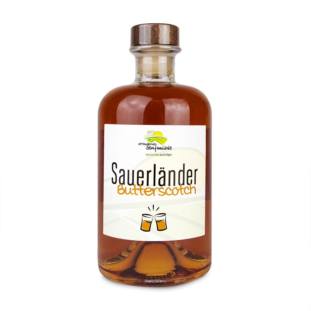 Butterscotch Likör von der Attendorner Senfmühle