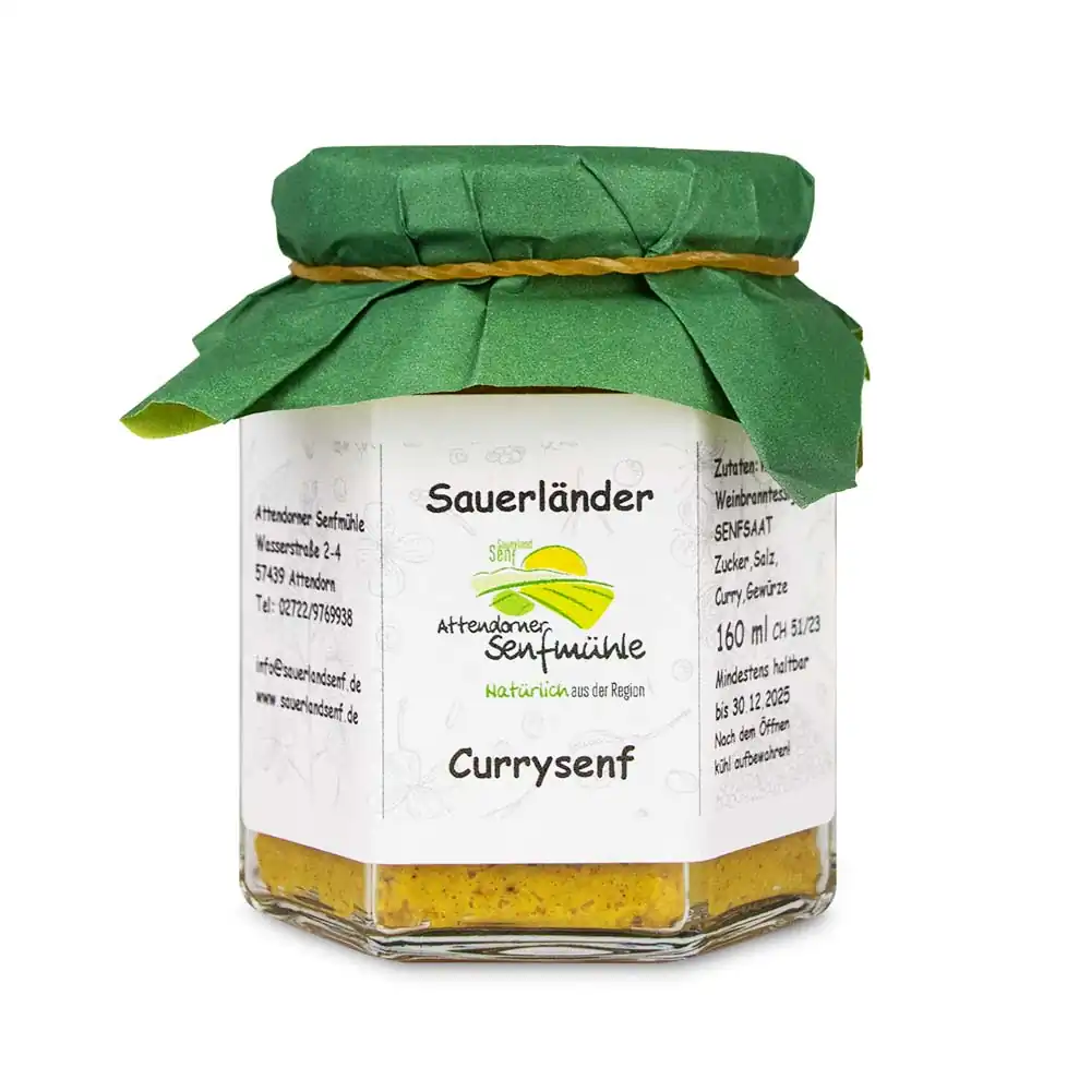 Currysenf von der Attendorner Senfmühle