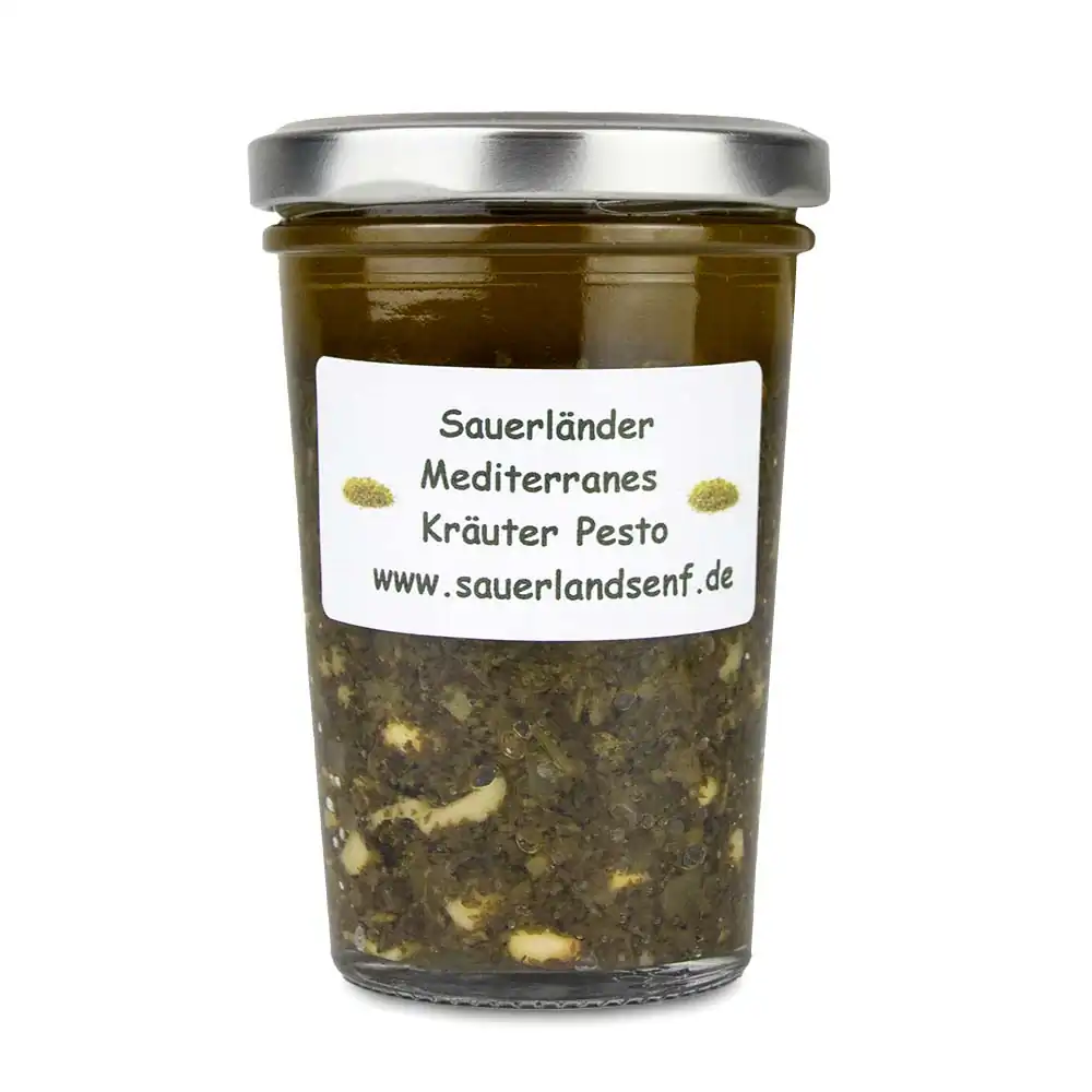 Mediterranes Kräuterpesto von der Attendorner Senfmühle