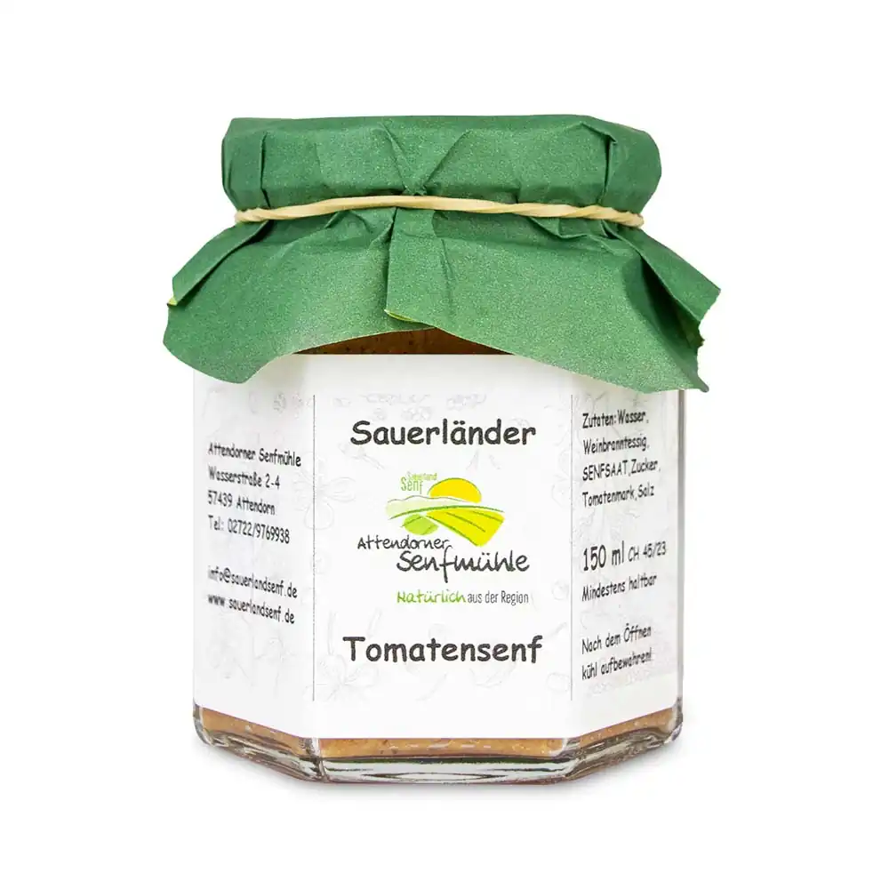 Tomatensenf von der Attendorner Senfmühle