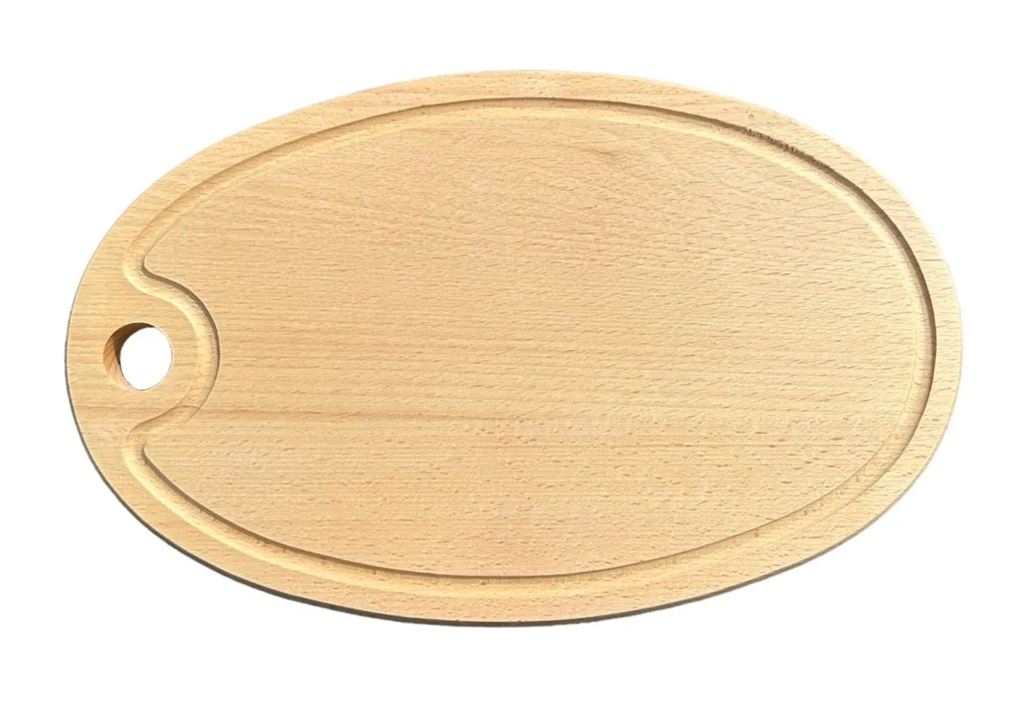 Schneidebrett Oval III Buche