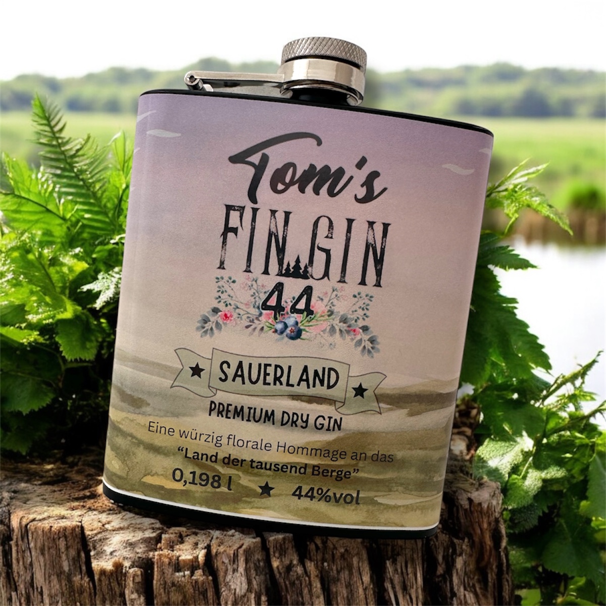 FLachmann 198 ml Tom´s Fin Gin 44