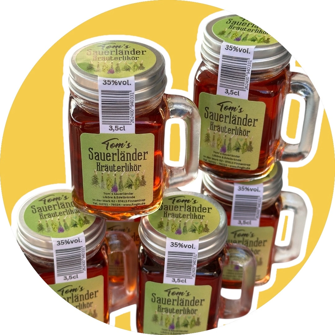 Henkelmännchen "Schlukki" Tom´s Sauerländer Kräuterlikör-zoom