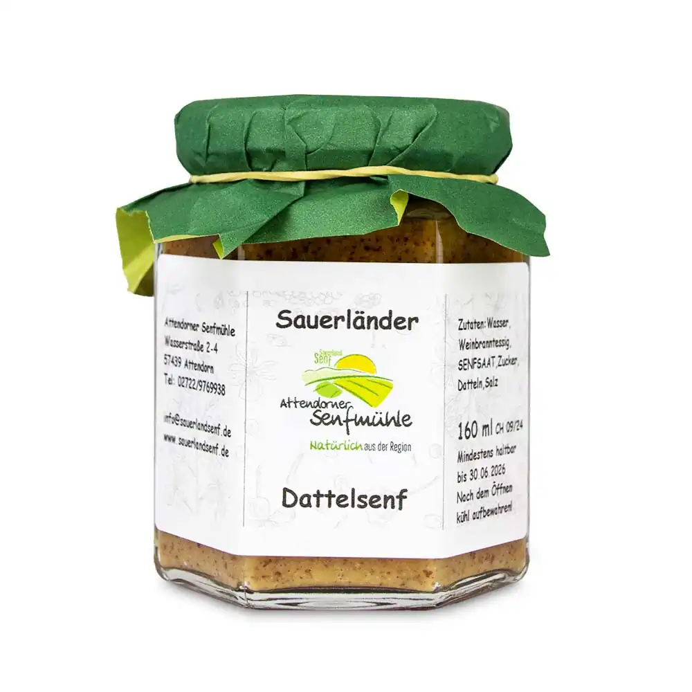 Dattelsenf von der Attendorner Senfmühle