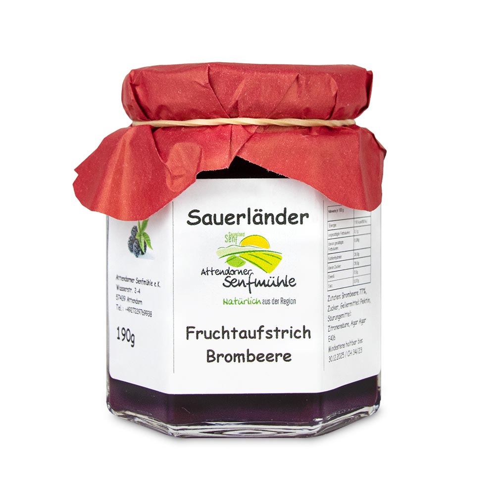 Brombeere Fruchtaufstrich von der Attendorner Senfmühle
