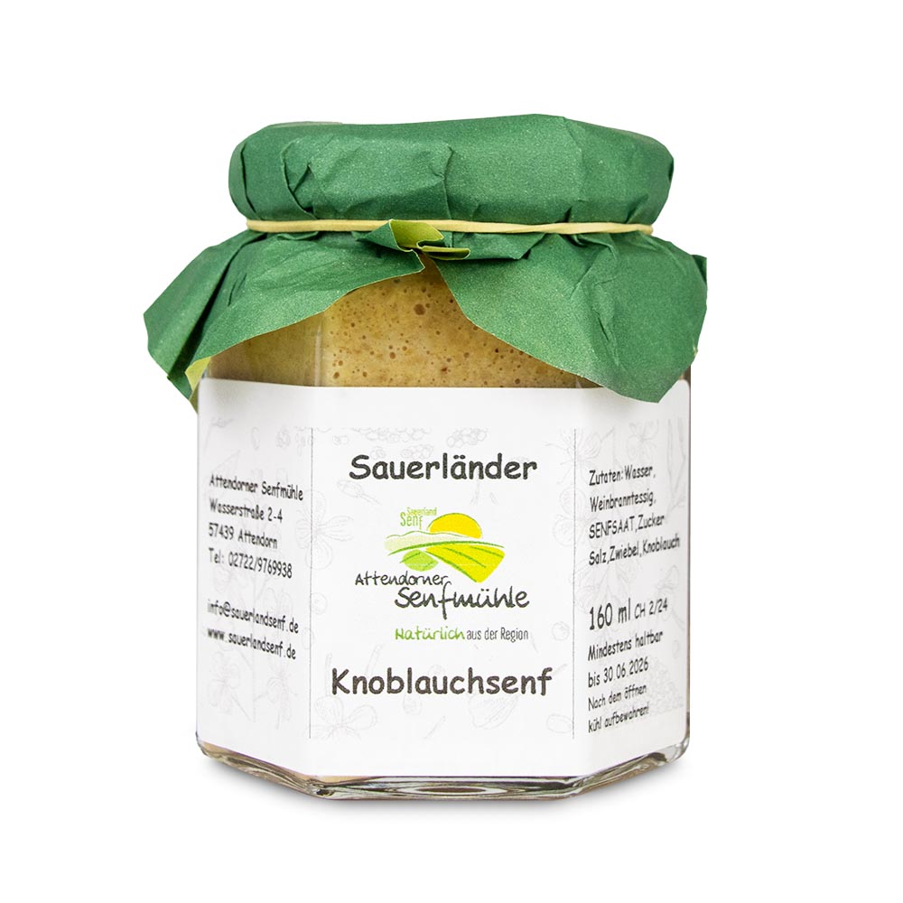 Knoblauchsenf von der Attendorner Senfmühle