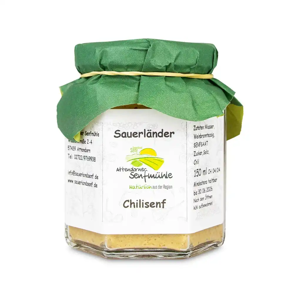 Chilisenf von der Attendorner Senfmühle