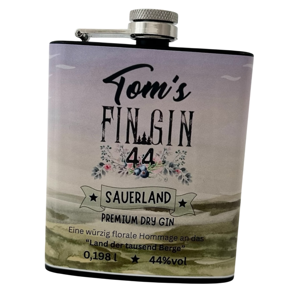 Tom´s Fin Gin 44 im Flachmann